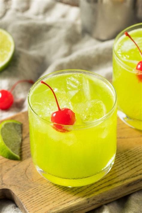 drinks with midori melon liqueur.